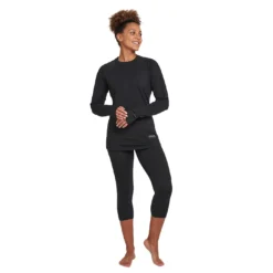 Hitatech Thermal 3/4 Pant - Womens -Volcom Sales Store Baselayer HITATECH3 4PANT WOMENS Black full HERO