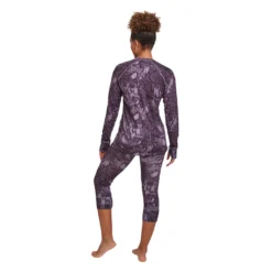 Hitatech Thermal 3/4 Pant - Womens -Volcom Sales Store Baselayer HITATECH3 4PANT WOMENS Plum forrest full back