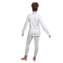 Hitatech Thermal Funnel Neck Longsleeve - Womens -Volcom Sales Store Baselayer HITATECHFUNNELNECK WOMENS WhiteGeo full back