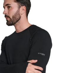 Merino Thermal Longsleeve -Volcom Sales Store Baselayer MERINOLONGSLEEVE MENS Black detail thumb logo