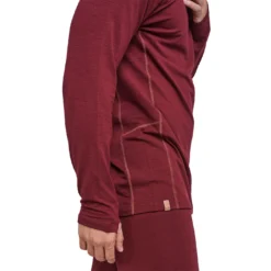 Merino Thermal Longsleeve -Volcom Sales Store Baselayer MERINOLONGSLEEVE MENS Burgundy detail trim