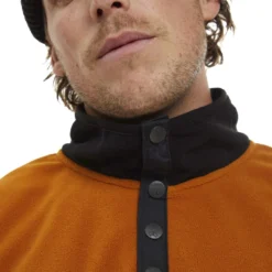 Microfleece High Neck -Volcom Sales Store MicrofleeceHighNeckpumkinblackclose