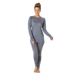 Merino Thermal Pant - Womens 19 Merino Thermal Pant - Womens -Volcom Sales Store Oyuki Female Merino GreyMarle Front 24