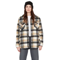 Volcom Silent Sherpa Jacket - Womens -Volcom Sales Store SilentSherpa hazelnut