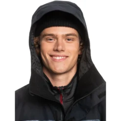Quiksilver Mission Printed Block Snowboard Jacket 20 Quiksilver Mission Printed Block Snowboard Jacket -Volcom Sales Store quiksilver MensMissionSnowJacket TRUEBLACKQU 4
